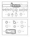 Diagram for Jeep Intake Manifold Gasket - 53010310AB