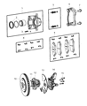 Diagram for Mopar Wheel Bearing - 5154199AB