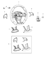 Diagram for Mopar Steering Wheel - 6AD80DX9AA