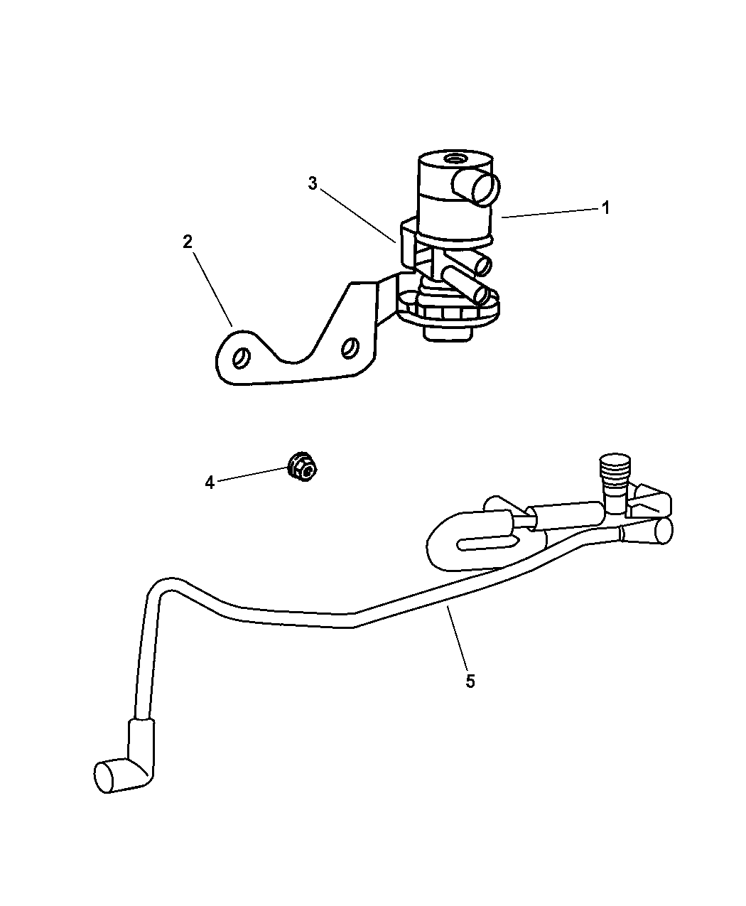 52128550AA - Genuine Jeep SOLENOID-DUTY CYCLE PURGE 2003 jeep grand cherokee parts diagram 