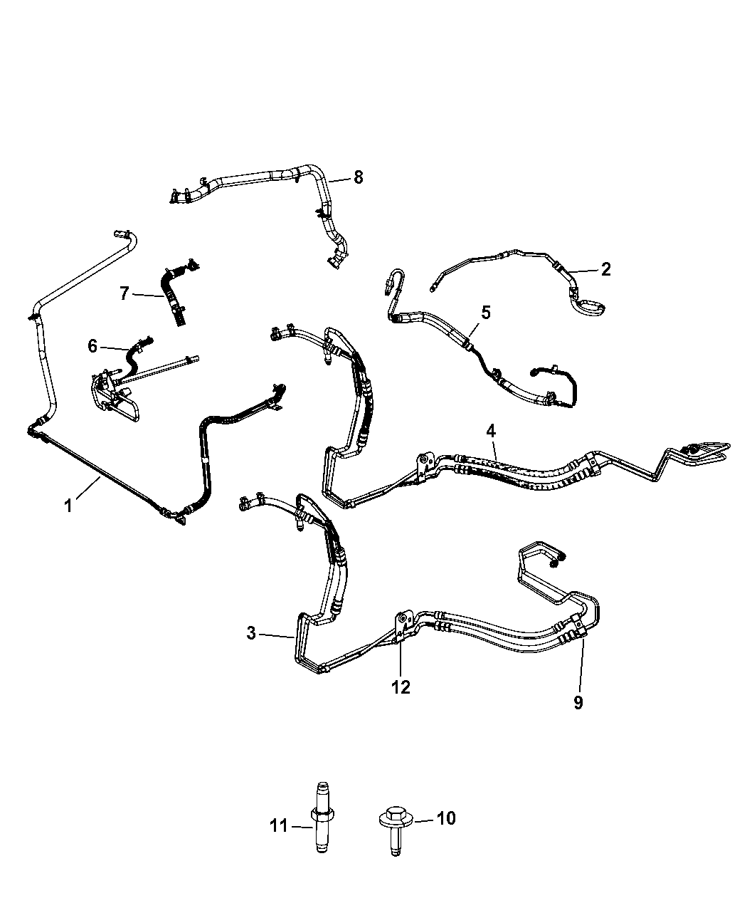 Dodge caravan heater hose diagram