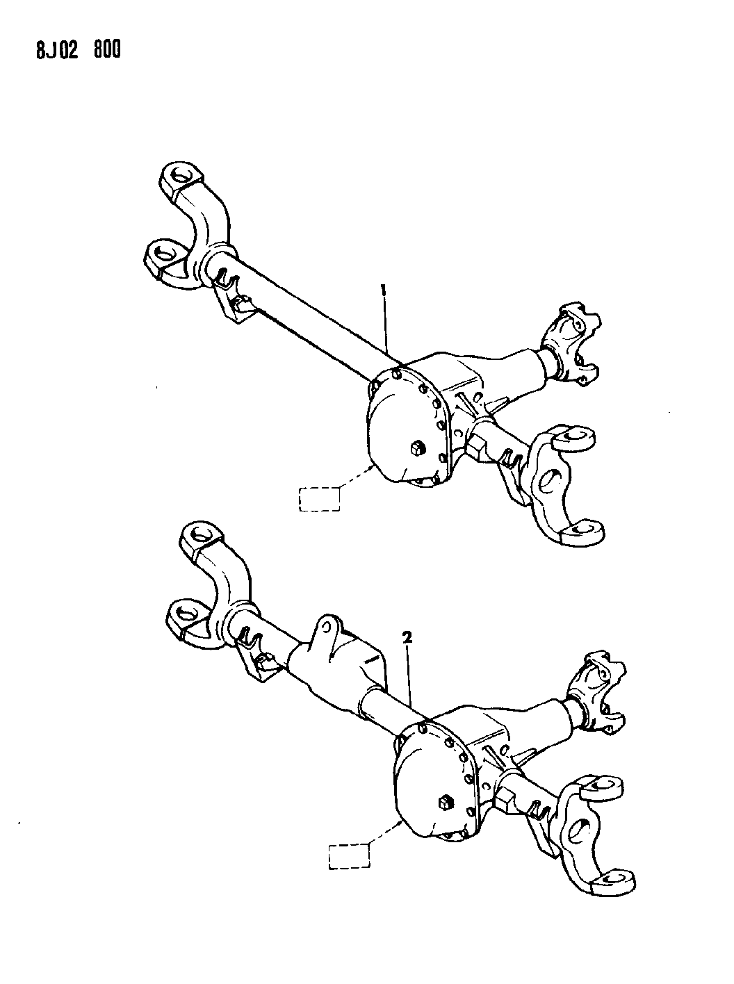 1989 Jeep Wrangler Axle Assembly, Front Mopar Parts Giant