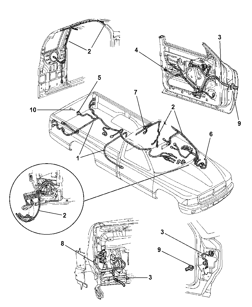 56018835 - Genuine Mopar WIRING-TURN SIGNAL AND BACK UP