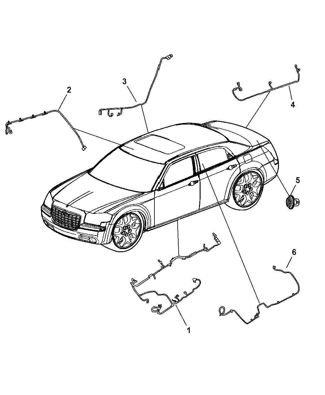 4607106AD - Genuine Dodge WIRING-BODY