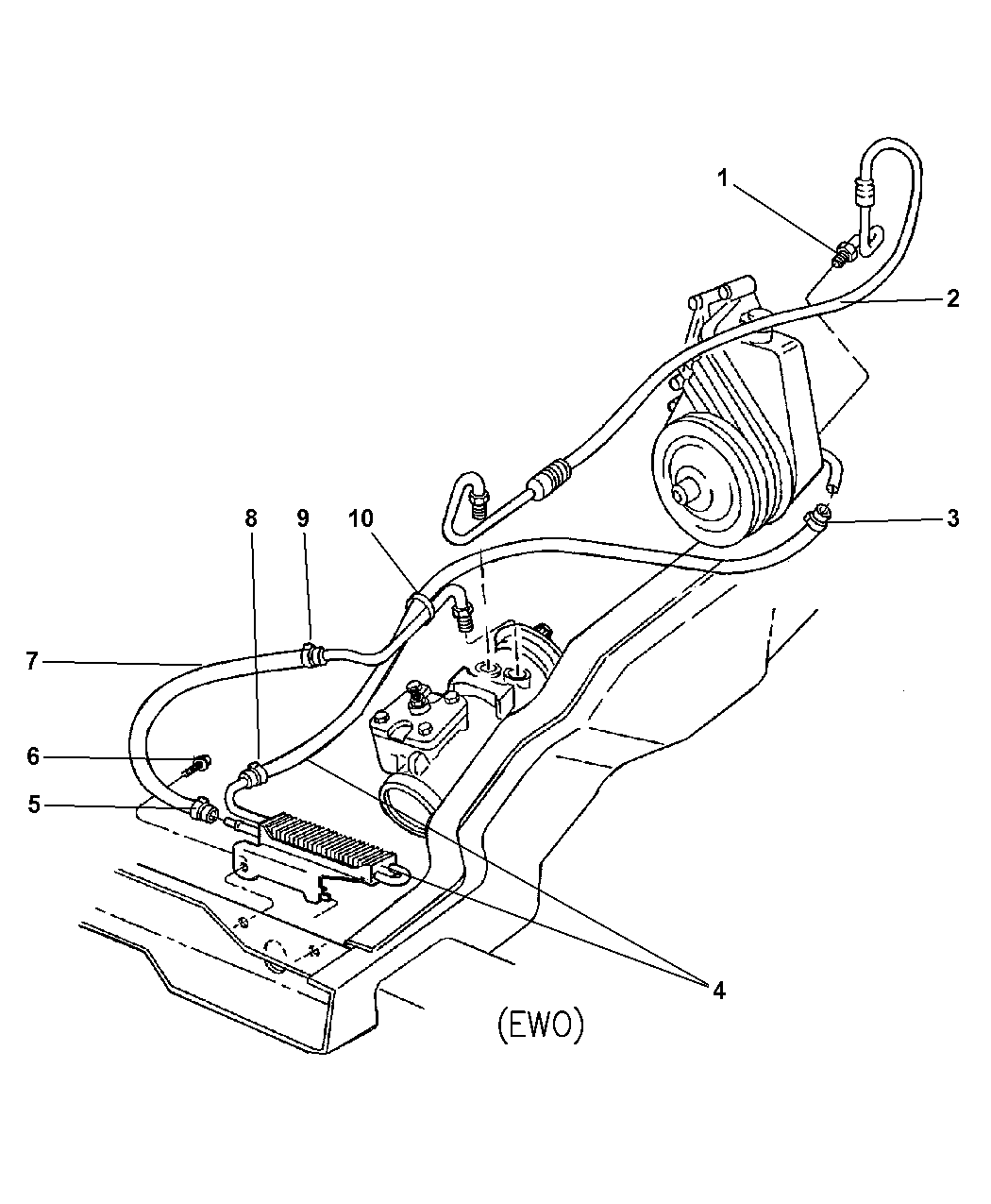 52038434 Genuine Dodge LINEPOWER STEERING PRESSURE