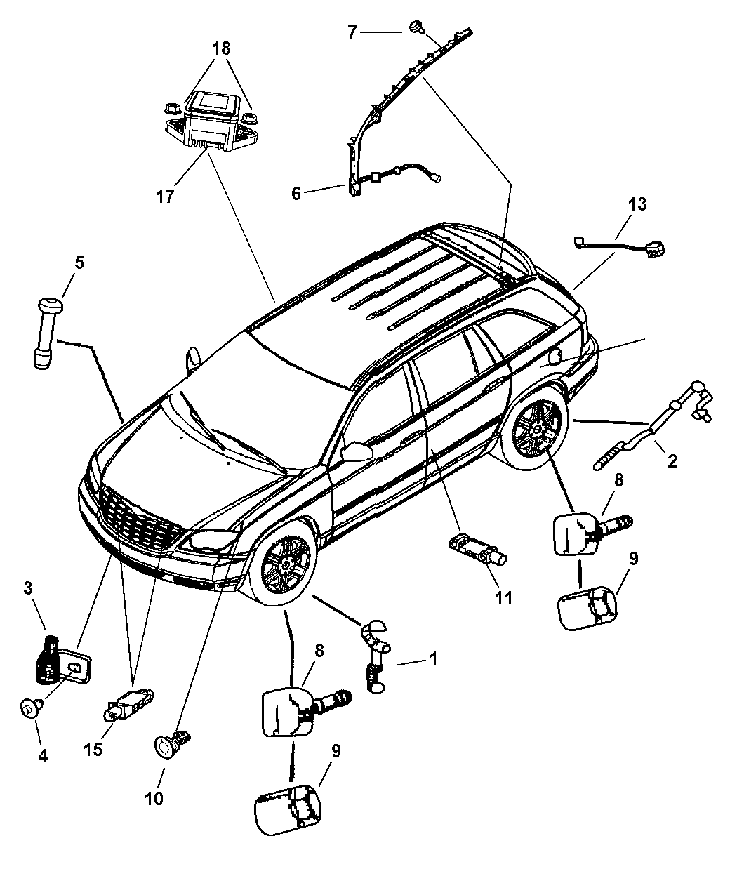 68020487AC - Genuine Mopar SENSORKIT-ANTI-LOCK BRAKES