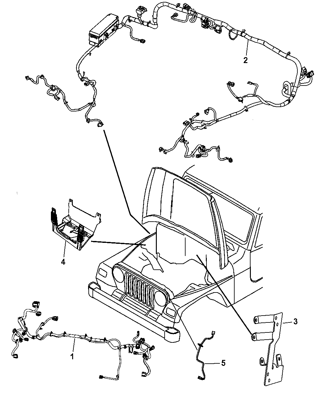 68164669AB - Genuine Mopar WIRING-DASH