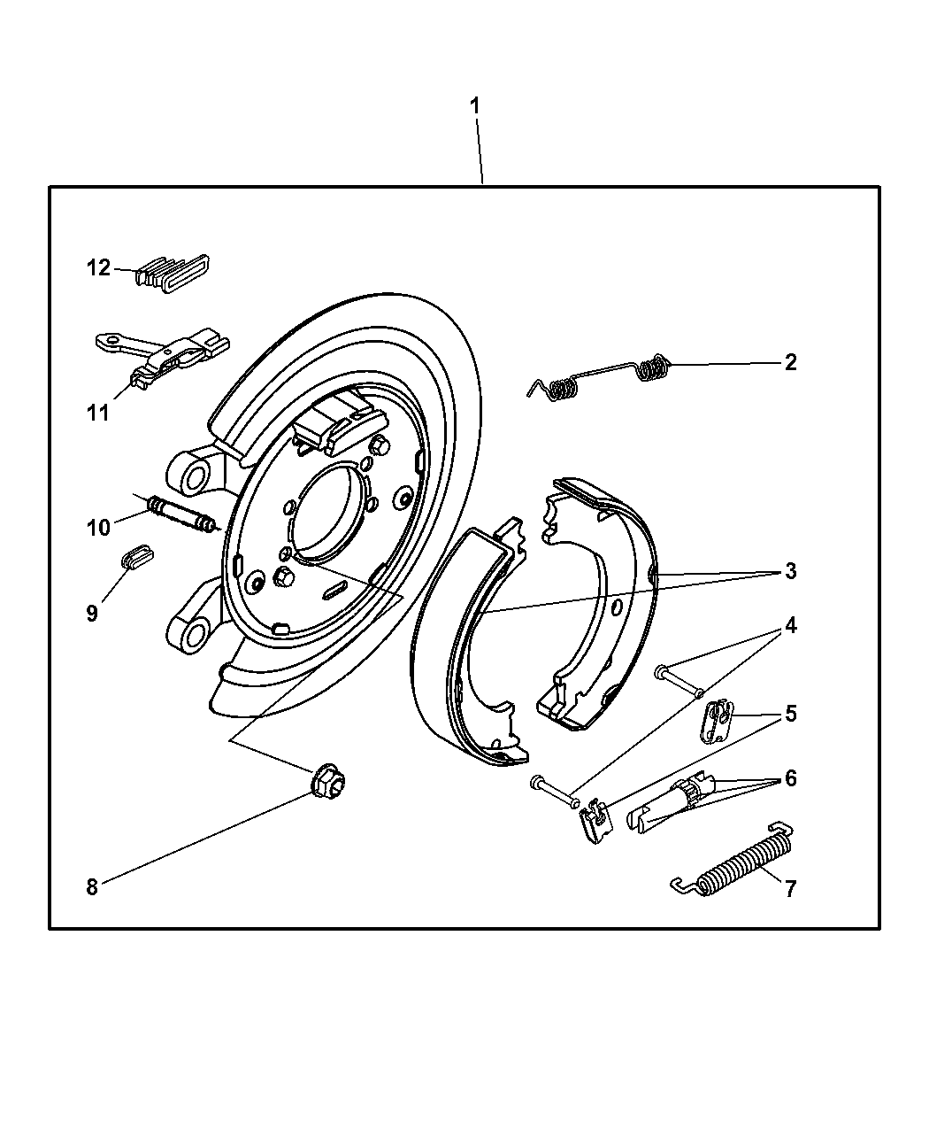 2006 Dodge Ram 2500 Parking Brake Assembly Rear Disc