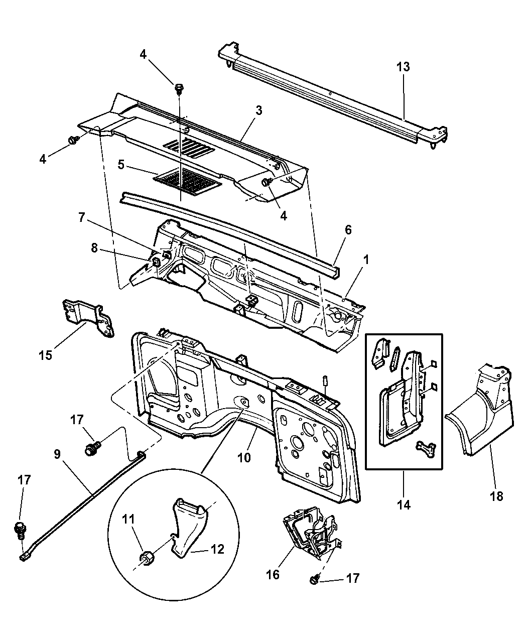 55176555 - Genuine Jeep HOSE-HEATER AND A/C jeep wrangler dash wiring diagram 