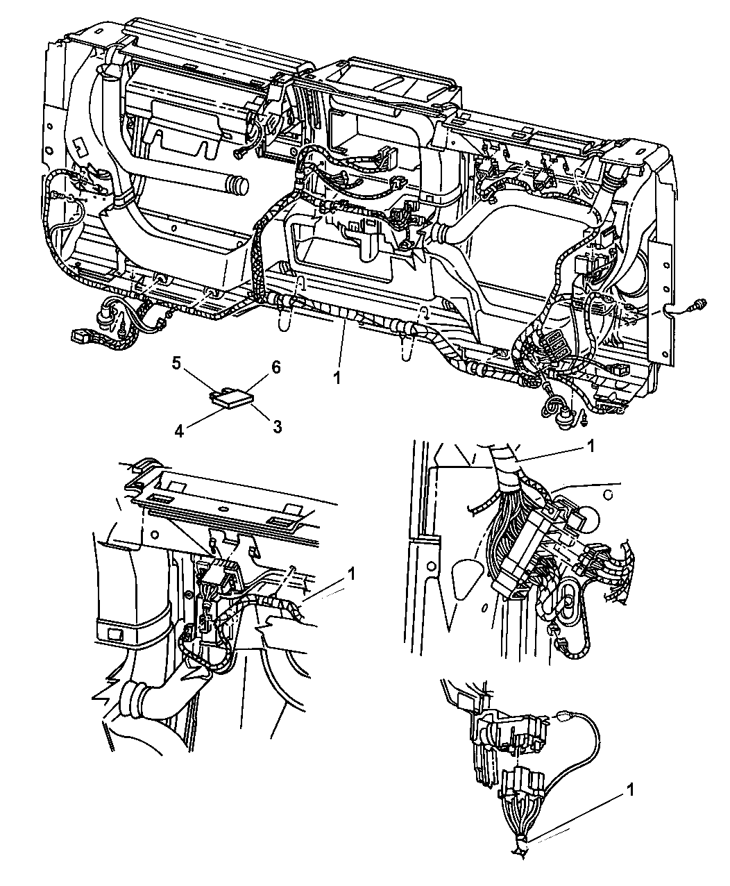 56010108AJ - Genuine Mopar WIRING INSTRUMENT PANEL