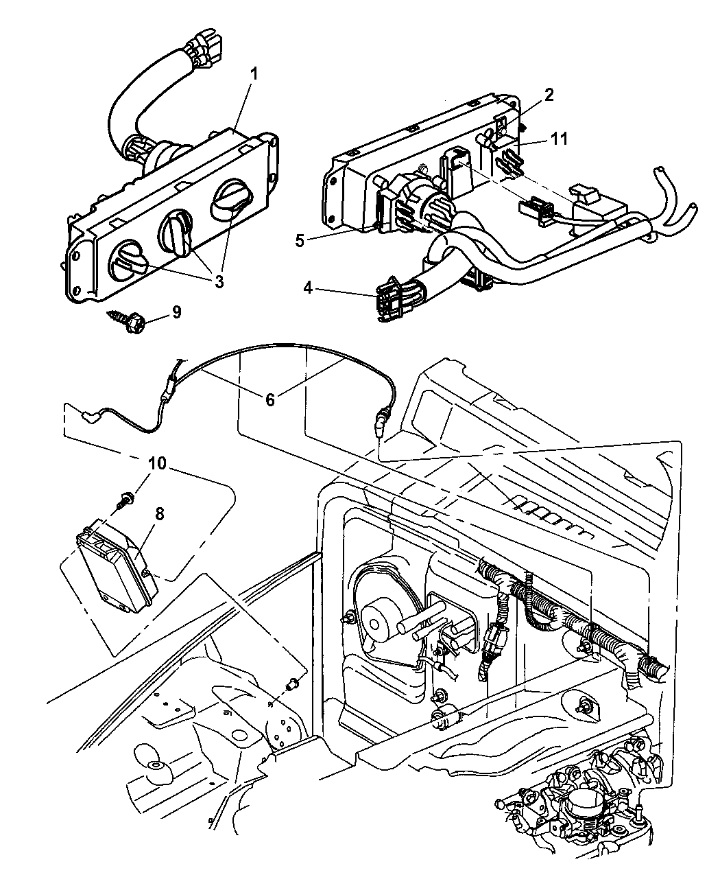5011218AC - Genuine Mopar KNOB-A/C AND HEATER CONTROL - RO jeep tj ac diagram 