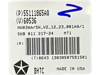 55111865AO Mopar Air Conditioner And Heater Control Product Photo 8 of 9