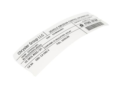 47480107AA Mopar Label-Vehicle Emission Control In Product Photo 2 of 3