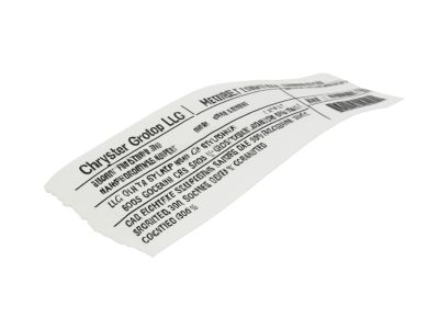 4722045AA Mopar Label-VECI Label Product Photo 3 of 3
