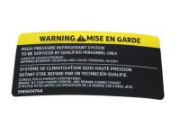 Mopar 55056347AA Label-Air Conditioning System Mopar 55056347AA Label-Air Conditioning System