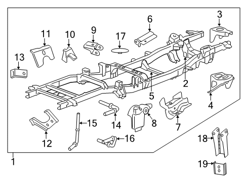Frame-Chassis Diagram for 68461409AA