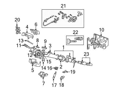 5013747AA - Genuine Mopar Steering Column Shaft