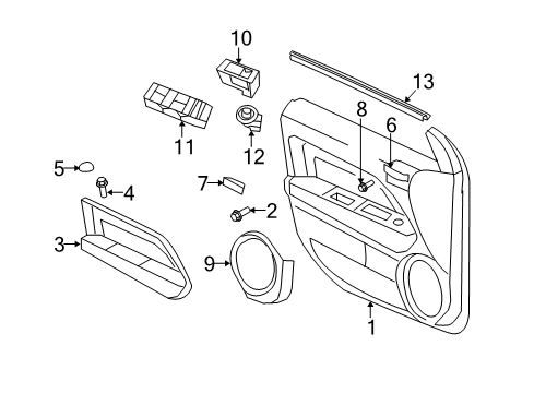 56040701AD - Genuine Mopar Switch-Window And Door Lock