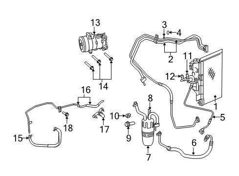 5058807AB - Genuine Mopar Line-A/C Suction And Liquid