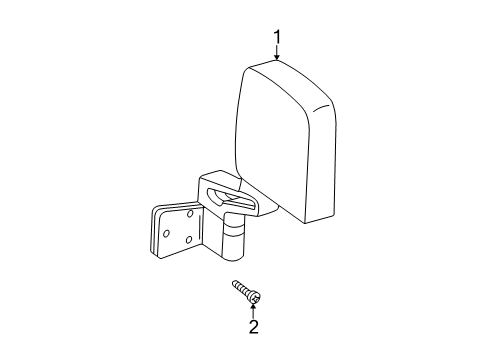 Mirror-Outside Rearview Diagram for 68084718AA