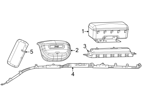 Mopar 68631463AA MODULE-OCCUPANT RESTRAINT