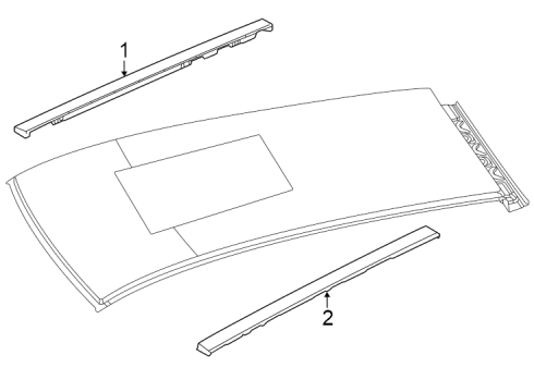 Mopar 7MS86TZZAA MOLDING-ROOF