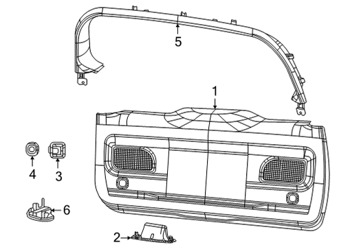 Mopar 68541695AA Retainer