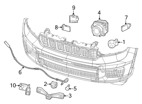 Mopar 68526632AD WIRING-FRONT END MODULE