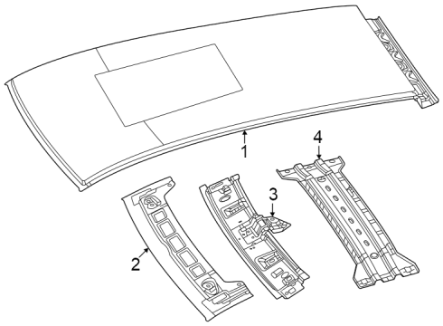 Mopar 68609988AA PANEL-ROOF