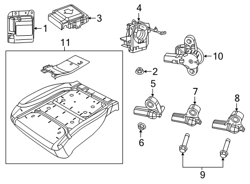 Mopar 68606352AA SENSOR-ACCELERATION