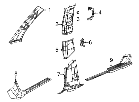 Mopar 68193879AA RETAINING