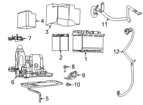 Mopar 68492159AB WIRING-BATTERY NEGATIVE