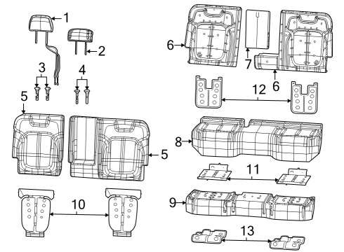 Mopar 68543851AA BUSHING-ARMREST