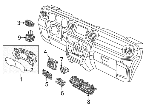 Mopar 68525024AA CLUSTER-INSTRUMENT PANEL