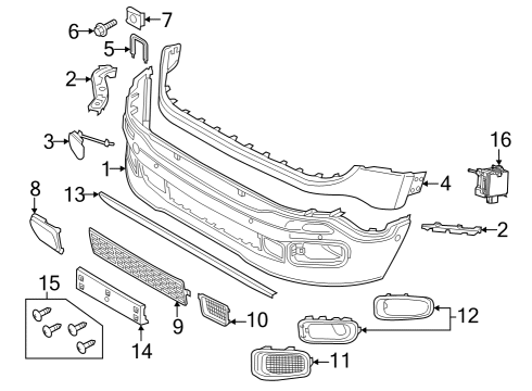 Mopar 68589073AA CAMERA-FORWARD FACING