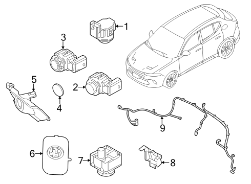 Mopar 68618670AA SENSOR-CAMERA