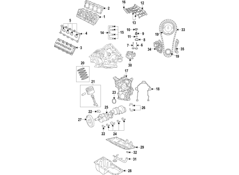 Mopar 53010852AE HEAD-ENGINE CYLINDER