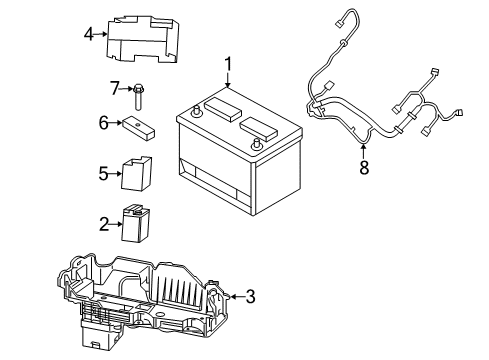 Mopar 68500991AE WIRING-BATTERY