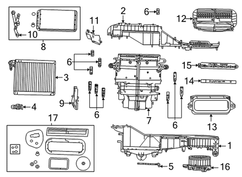 Mopar 68542643AA Heater Core Tubes