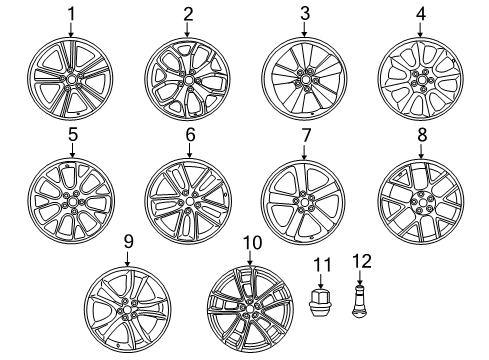 Mopar 68530252AA Wheel-Aluminum