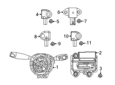 Mopar 68362465AD MODULE-OCCUPANT CLASSIFICATION