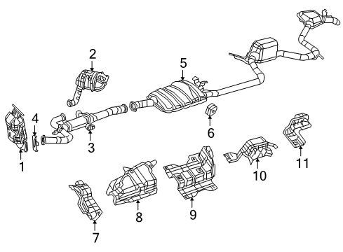 Mopar 68569798AA CLAMP-EXHAUST