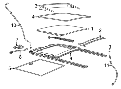 Mopar 68458248AC SUNROOF-SUNROOF Drain