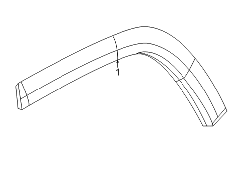 Mopar 7EK78GXHAB APPLIQUE-Wheel Flare