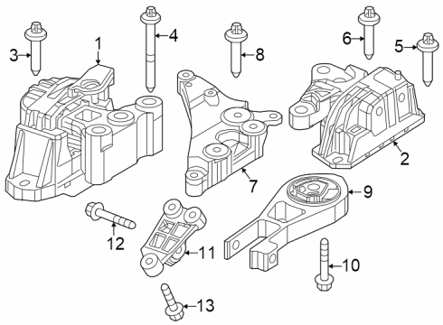 Mopar 68445488AB TRANSMISSION MOUNT