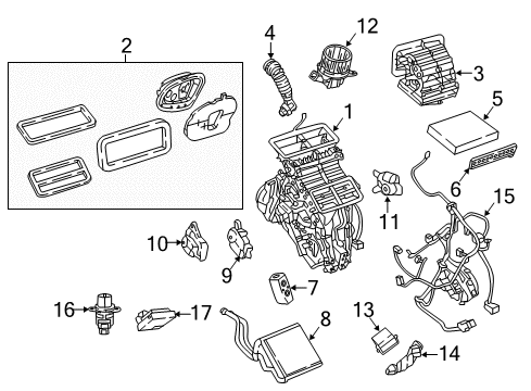 Mopar 68458795AG A/C AND HEATER