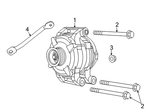 2023 Jeep Wrangler ALTERNATO-Engine Diagram for 68417026AA