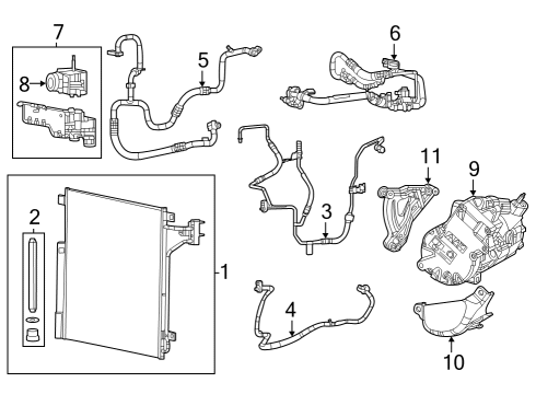 2023 Jeep Grand Cherokee Air Conditioning Diagram for 68376684AE