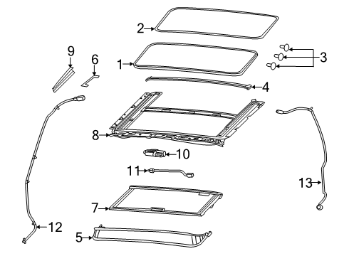 2022 Ram 1500 Sunroof Diagram 2