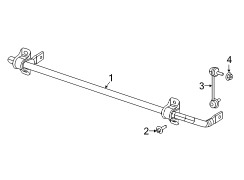 2023 Jeep Compass Rear Suspension, Lower Control Arm, Stabilizer Bar, Suspension Components Diagram 2